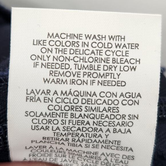 CAbi Navy Mariner High Rise Trouser Pants Flare Leg Nautical #5077 Women's 2 - Picture 4 of 10